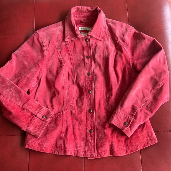 Coldwater Creek Leather Jacket Petite XL - Picture 1 of 9